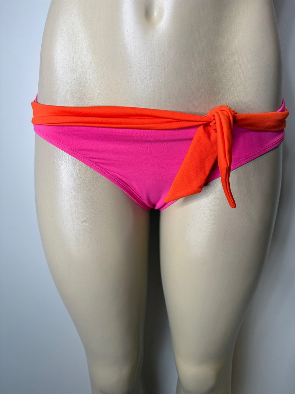 Jantzen Pink & Orange Tie-Side Bikini Bottom